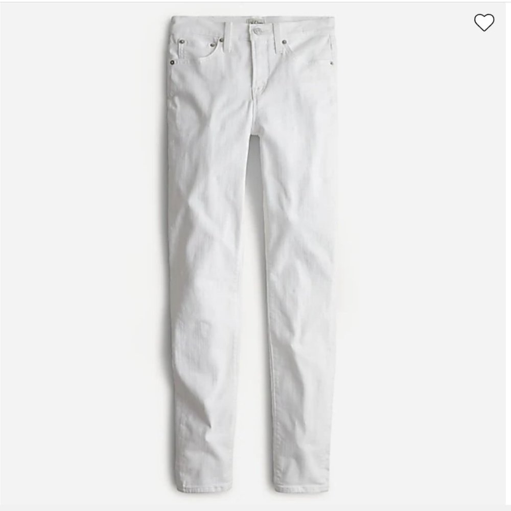 29 Tall 9" mid-rise toothpick jean in white 29T